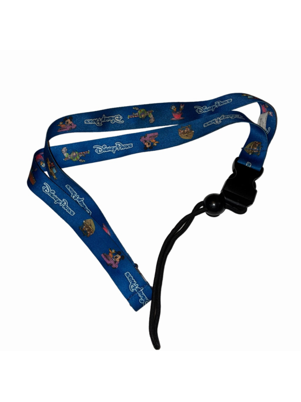 Disney Parks Mickey and Friends Character Lanyard One Size Blue Black